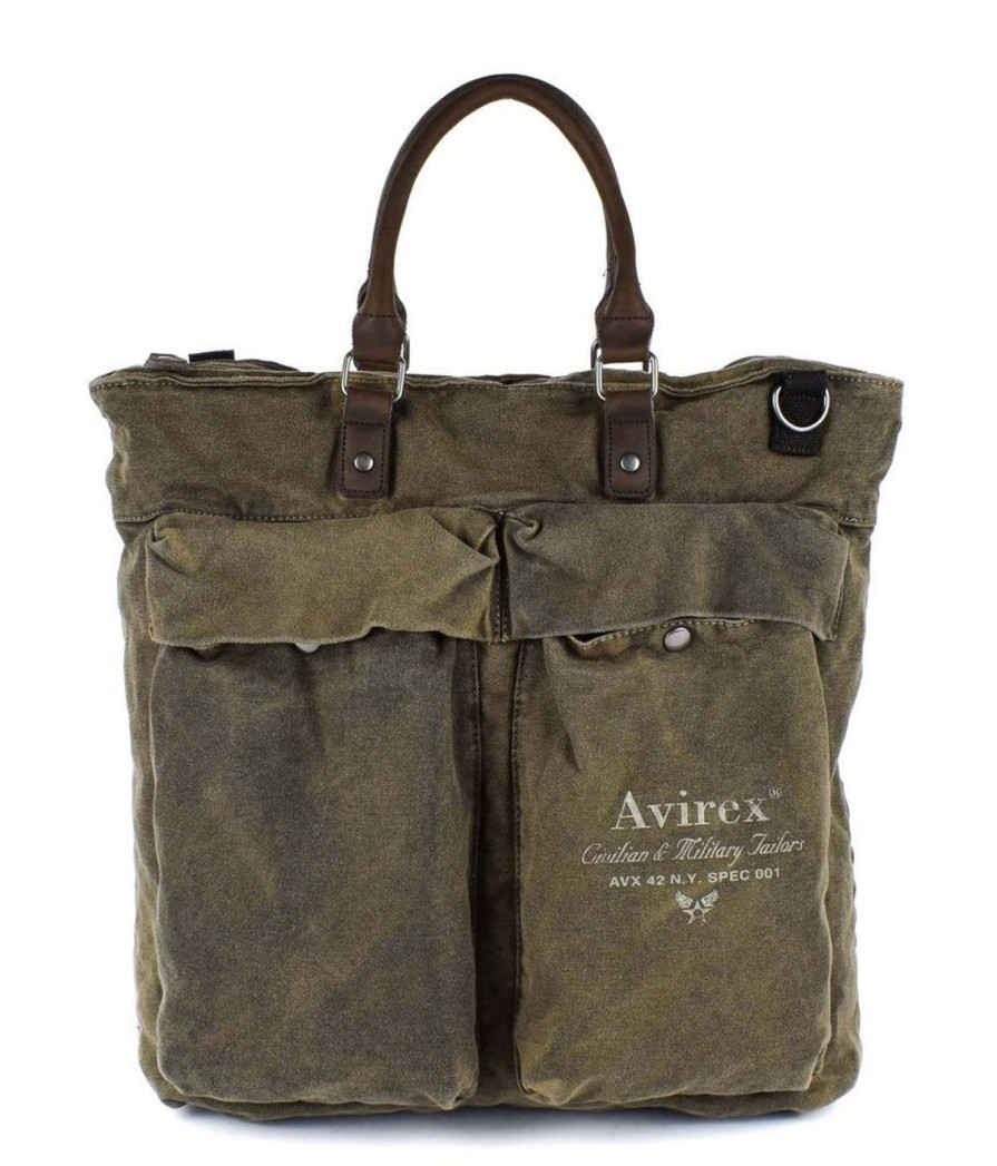 Borse Donna Avirex | Borsa A Mano E Tracolla Avirex 140506 Natural Green