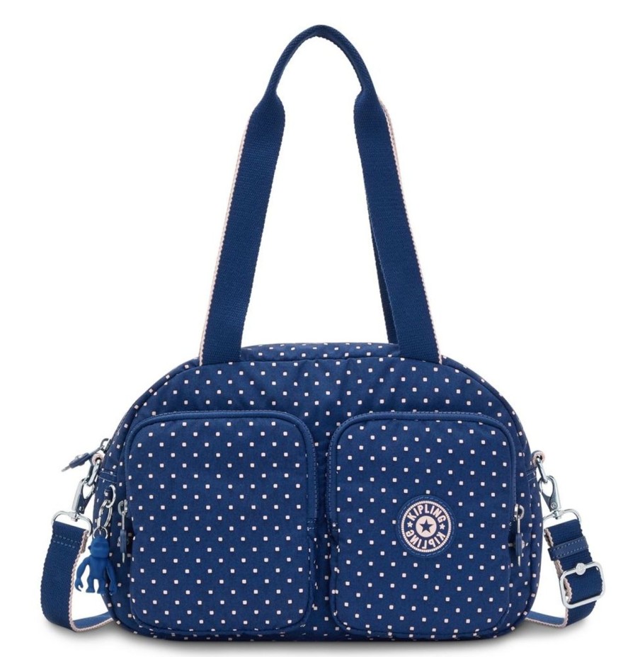 Borse Donna Kipling | Borsa A Mano E Tracolla Kipling Cool Defea Soft Dot Blue