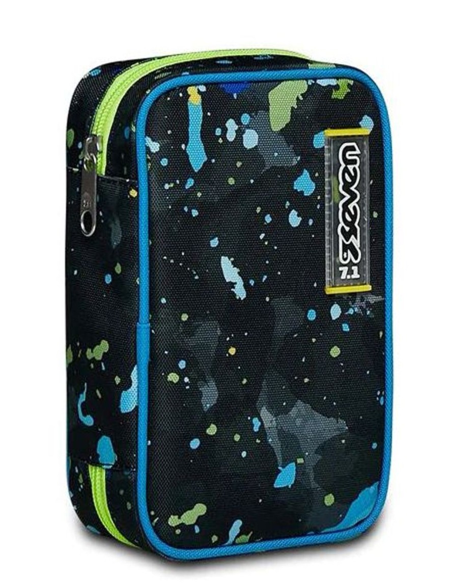 Zaini Seven | Astuccio Scuola Seven Speed Case Fluo String Boy