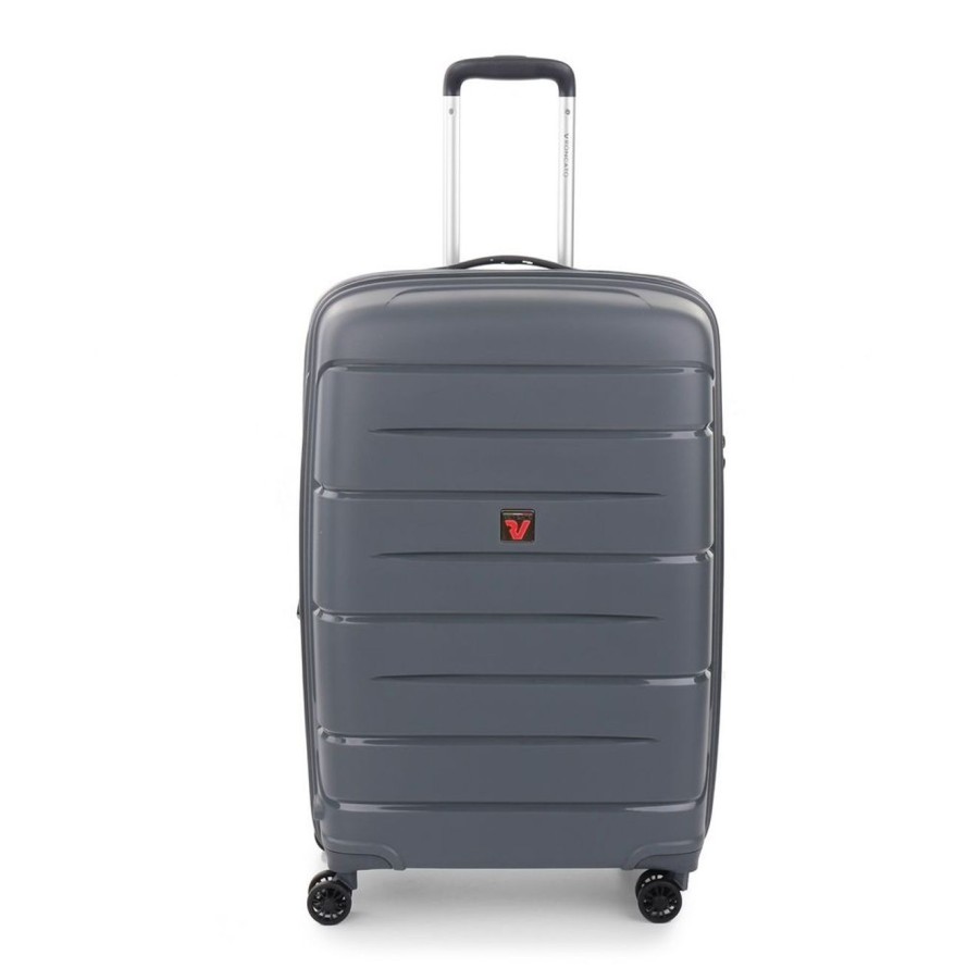 Valigie Roncato | Trolley Espandibile Roncato Flight Dlx Medio 3462 Antracite