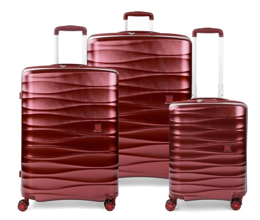 Valigie Roncato | Set 3 Trolley Roncato Stellar Rosso Scuro