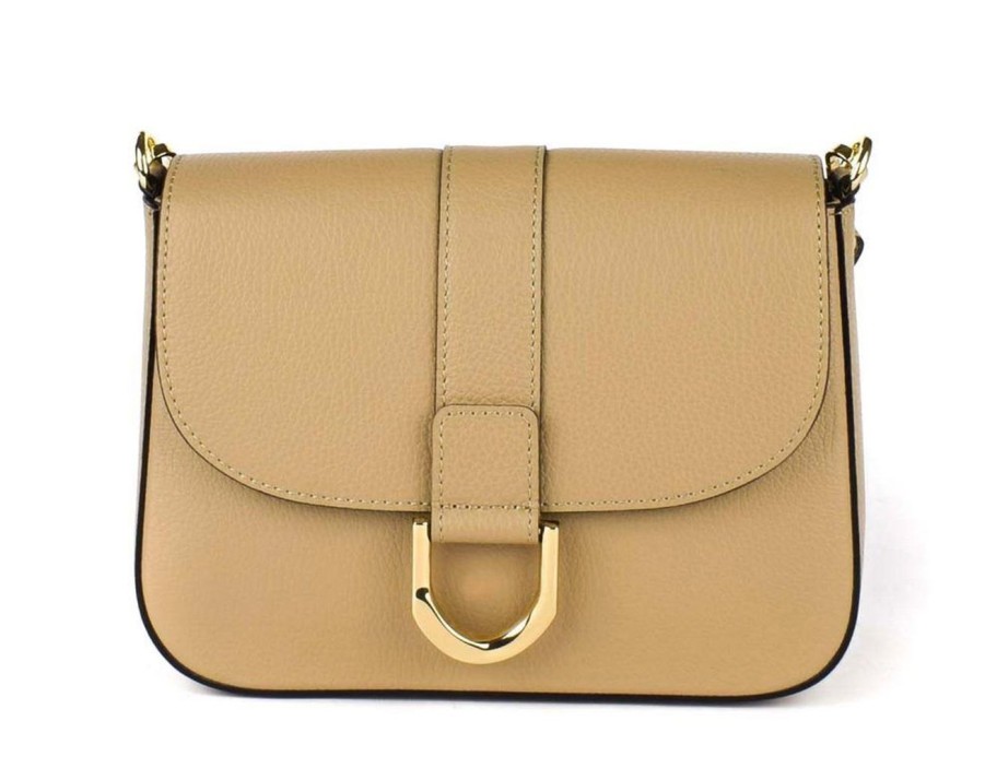 Borse Donna Pronto Moda | Borsa A Tracolla In Pelle 20158 Ecru