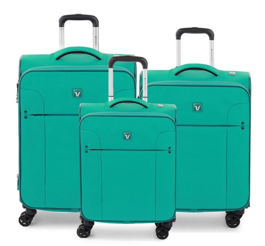 Valigie Roncato | Set 3 Trolley Espandibili Roncato Evolution Smeraldo