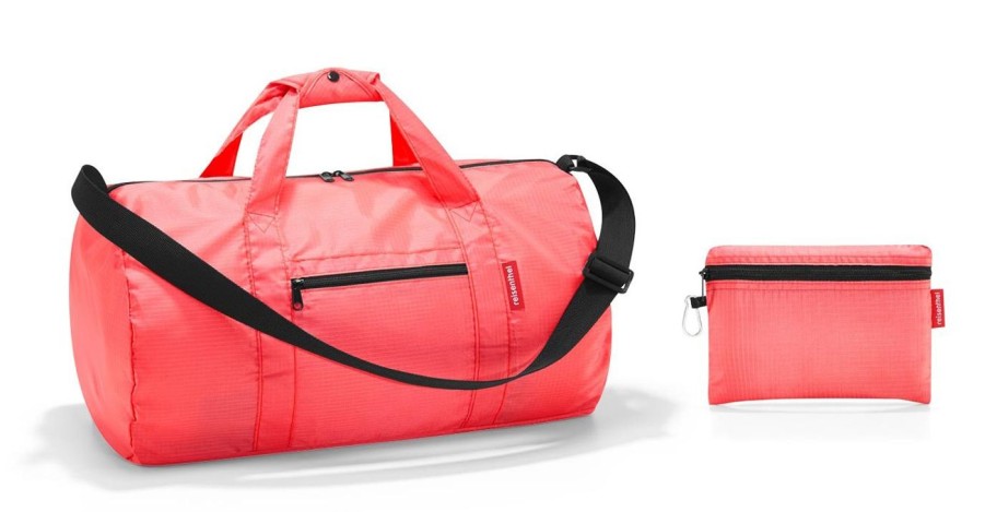 Valigie Reisenthel | Borsone Pieghevole Reisenthel Mini Maxi Dufflebag Coral