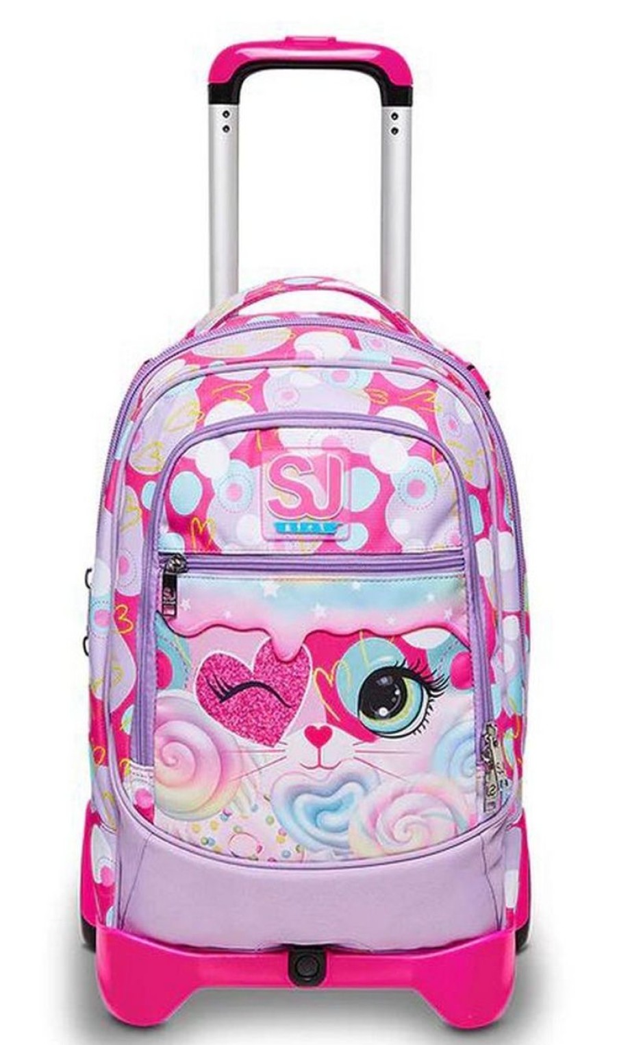 Zaini Sj Gang | Trolley Scuola Sj Jack 2 Ruote Heart Lolly