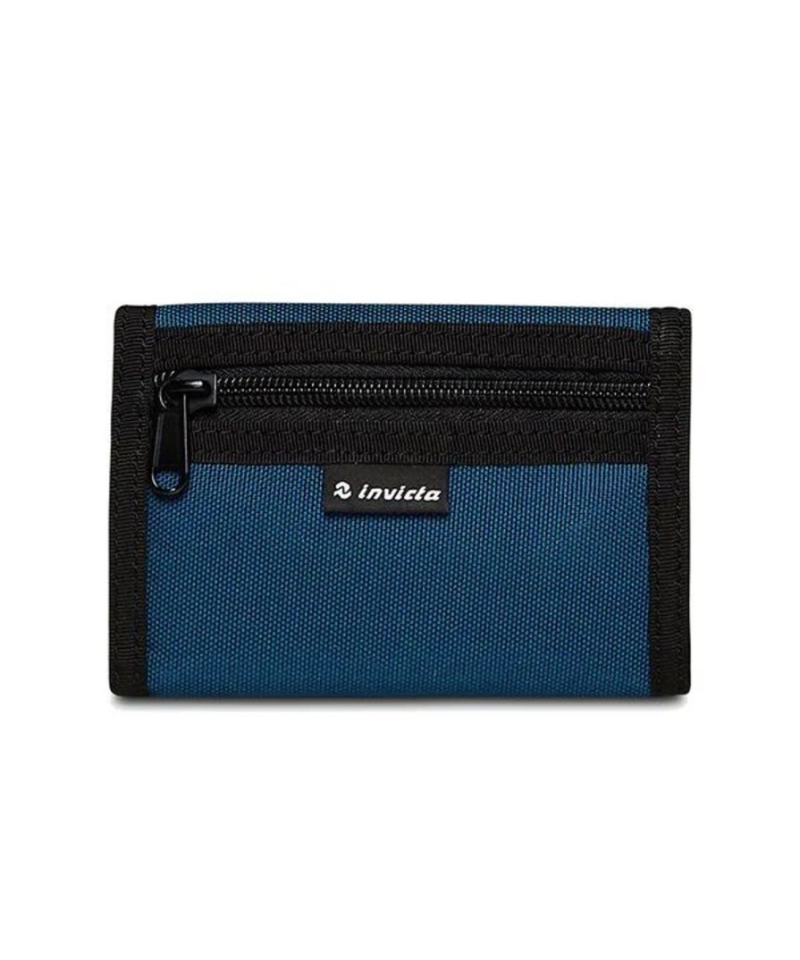 Pelletteria Invicta | Portafoglio Invicta Clip Wallet Straps Blu