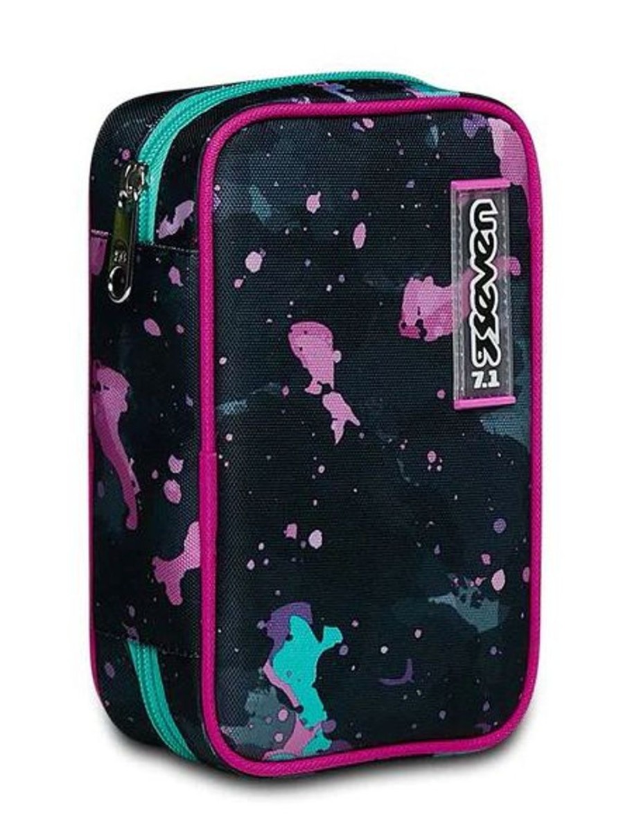 Zaini Seven | Astuccio Scuola Seven Speed Case Fluo String Girl