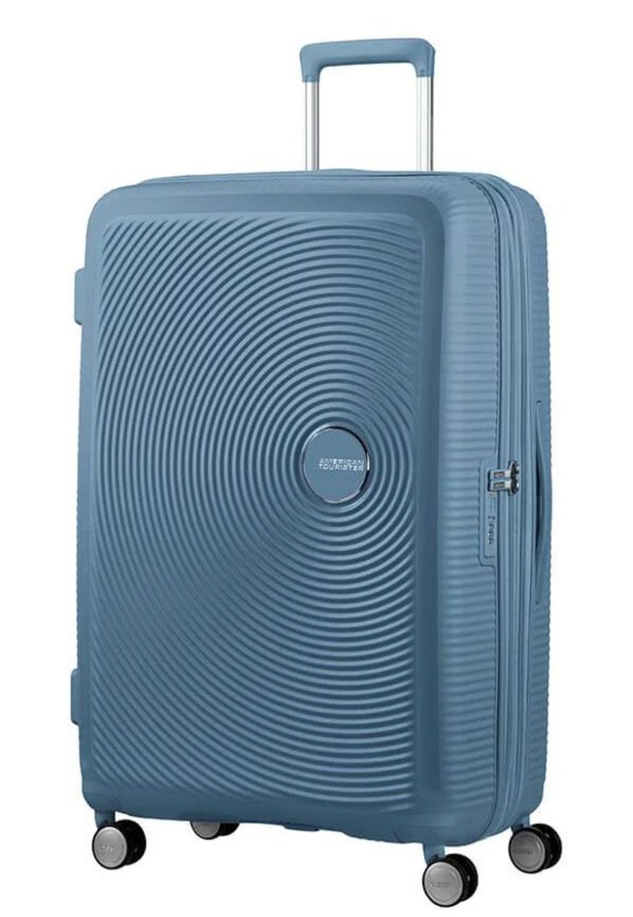 Valigie American Tourister | Trolley Espandibile American Tourister Soundbox 77Cm Stone Blue