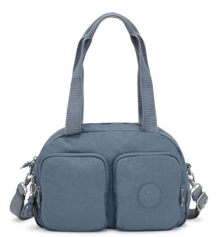 Borse Donna Kipling | Borsa A Mano E Tracolla Kipling Cool Defea Brush Blue