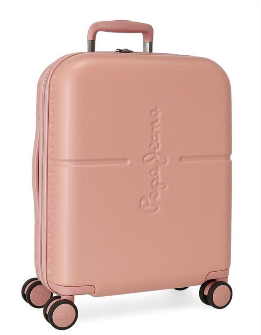 Valigie Pepe Jeans | Trolley Cabina Pepe Jeans Highlight Rosa