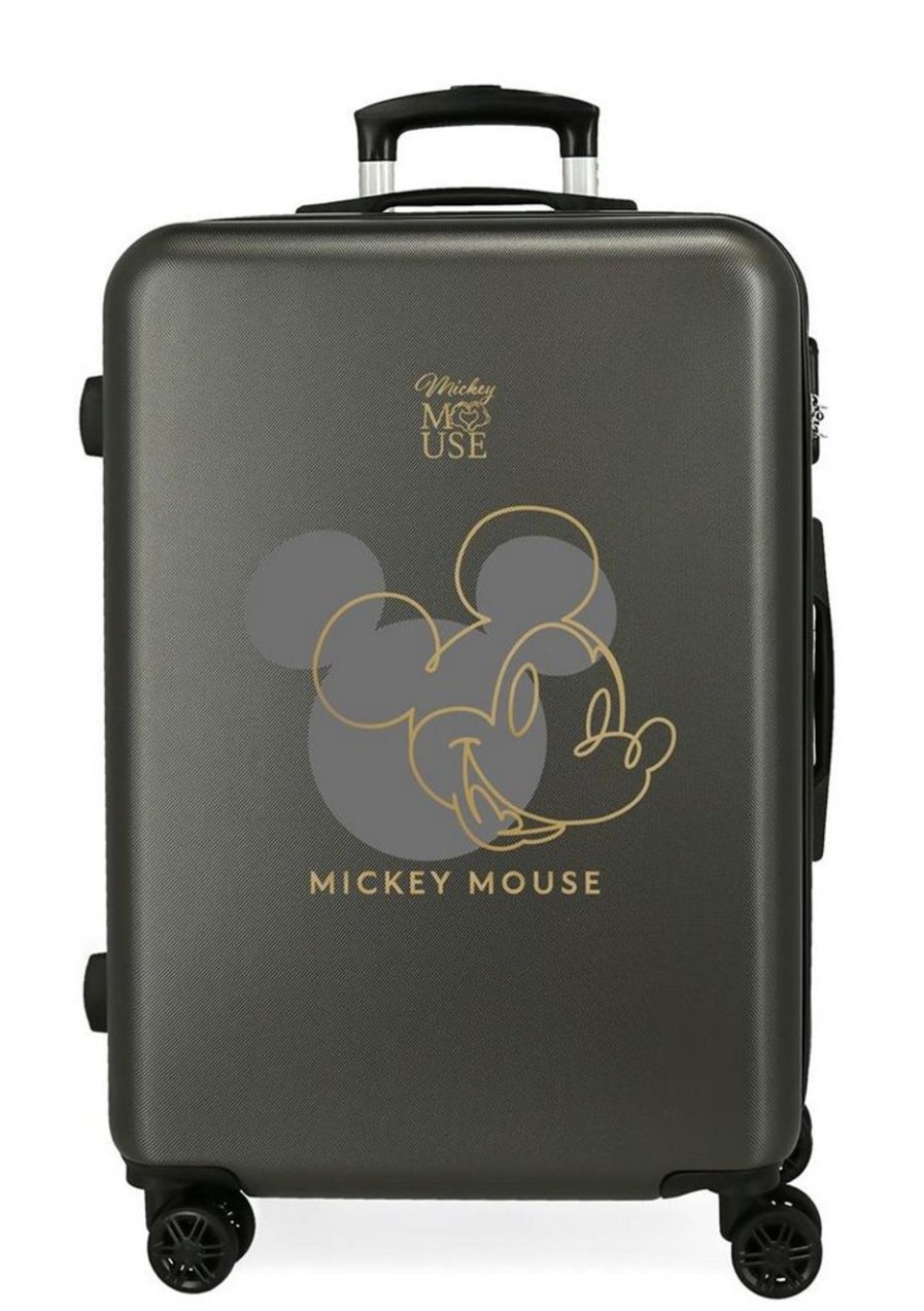 Valigie Disney | Trolley Medio Disney Nero MicNew Outline