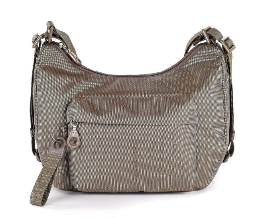 Borse Donna Mandarina Duck | Borsa A Spalla Zaino Mandarina Duck Md20 Mt22 Taupe