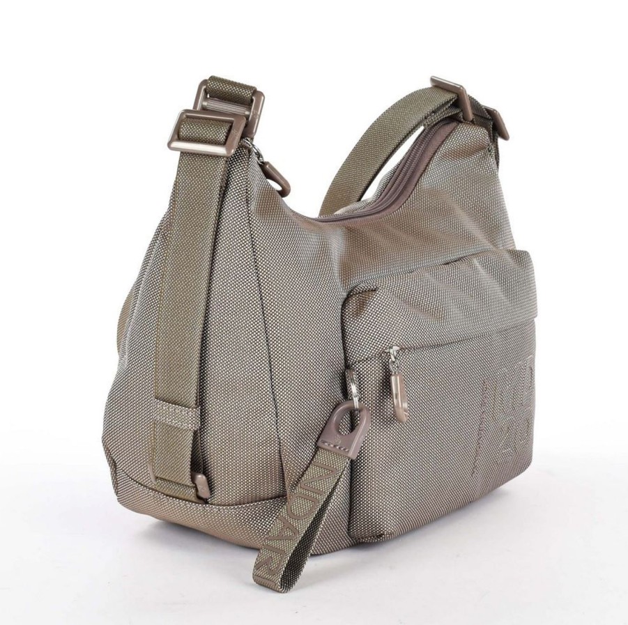 Borse Donna Mandarina Duck | Borsa A Spalla Zaino Mandarina Duck Md20 Mt22 Taupe