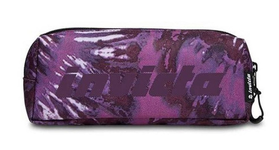 Zaini Invicta | Astuccio Scuola Invicta Square Pencil Bag Tie Dye Purple