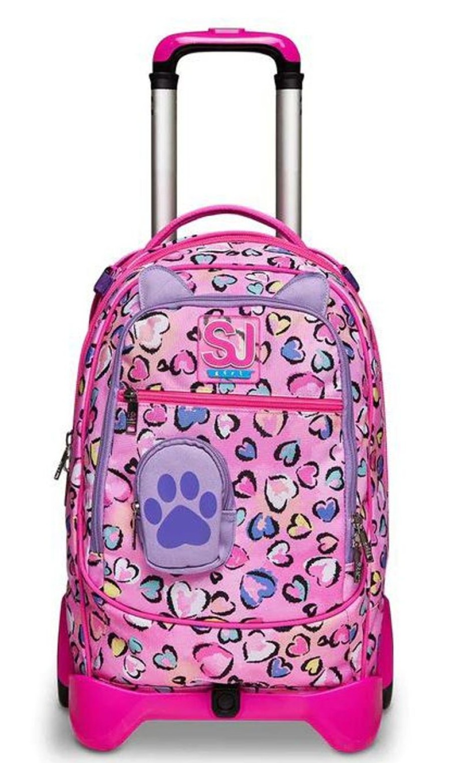 Zaini Sj Gang | Trolley Scuola Sj Jack 2 Ruote Fleecy Girl