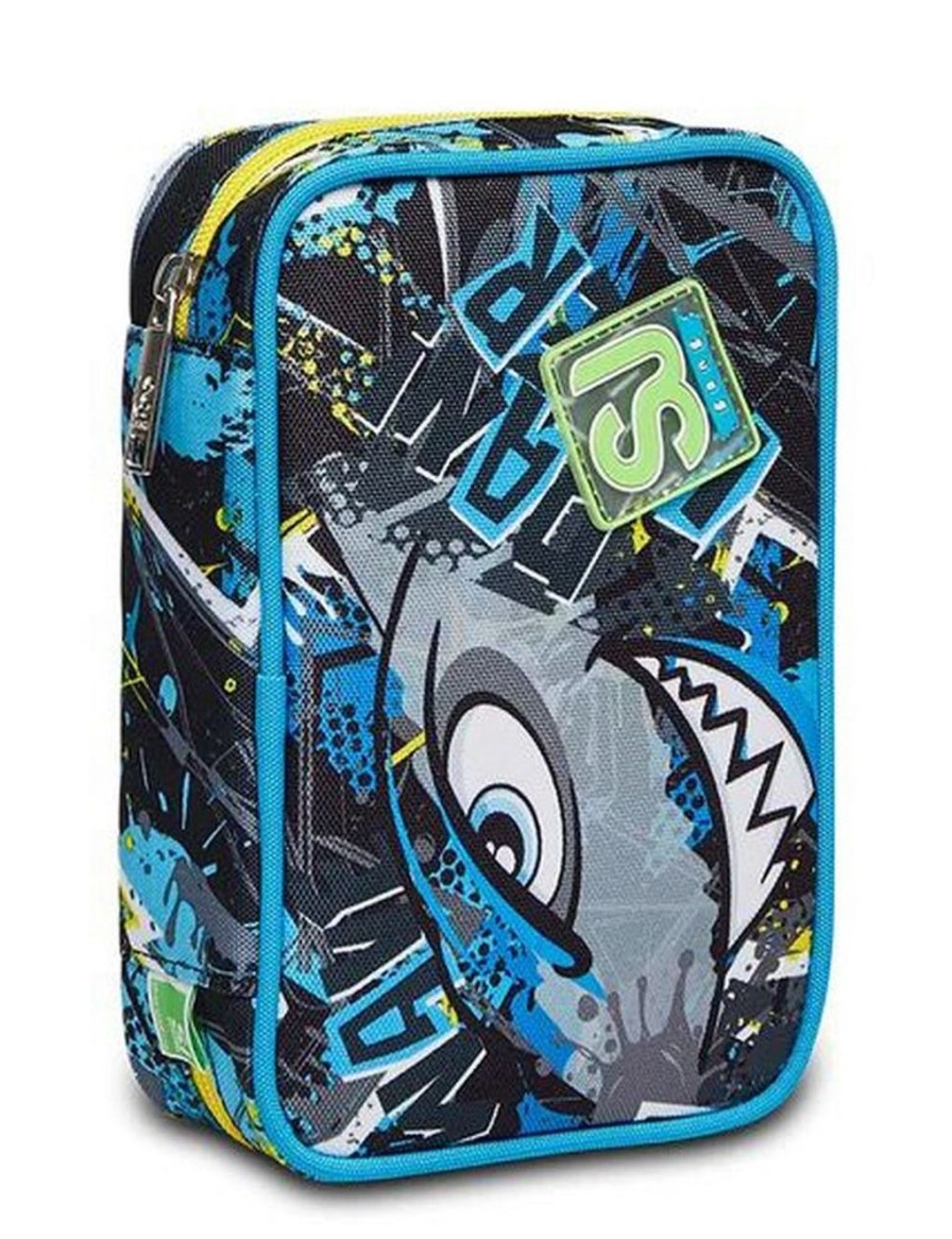 Zaini Sj Gang | Astuccio Scuola Sj Speed Case Sharken