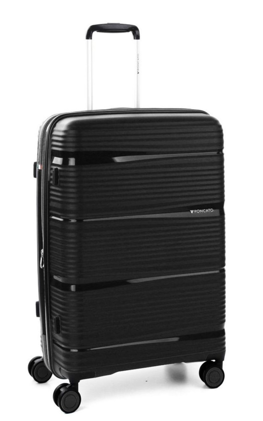 Valigie Roncato | Trolley Espandibile Roncato R-Lite Medio 3452 Nero