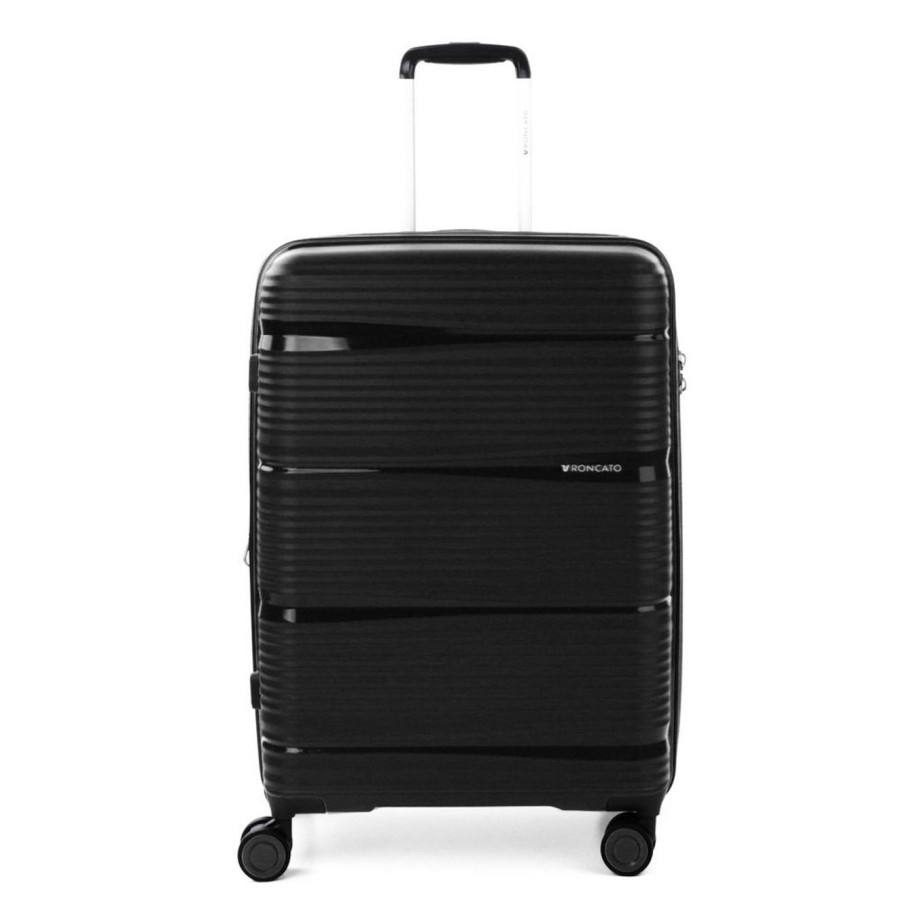 Valigie Roncato | Trolley Espandibile Roncato R-Lite Medio 3452 Nero