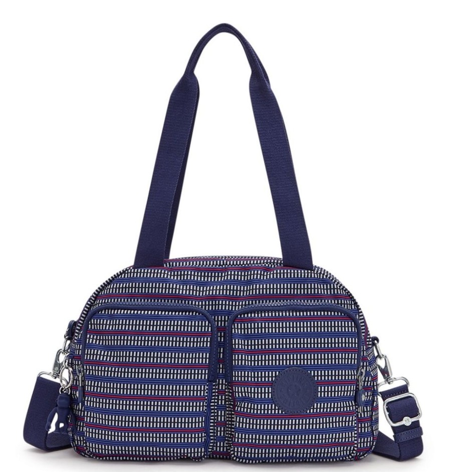 Borse Donna Kipling | Borsa A Mano E Tracolla Kipling Cool Defea Blue Geo Print