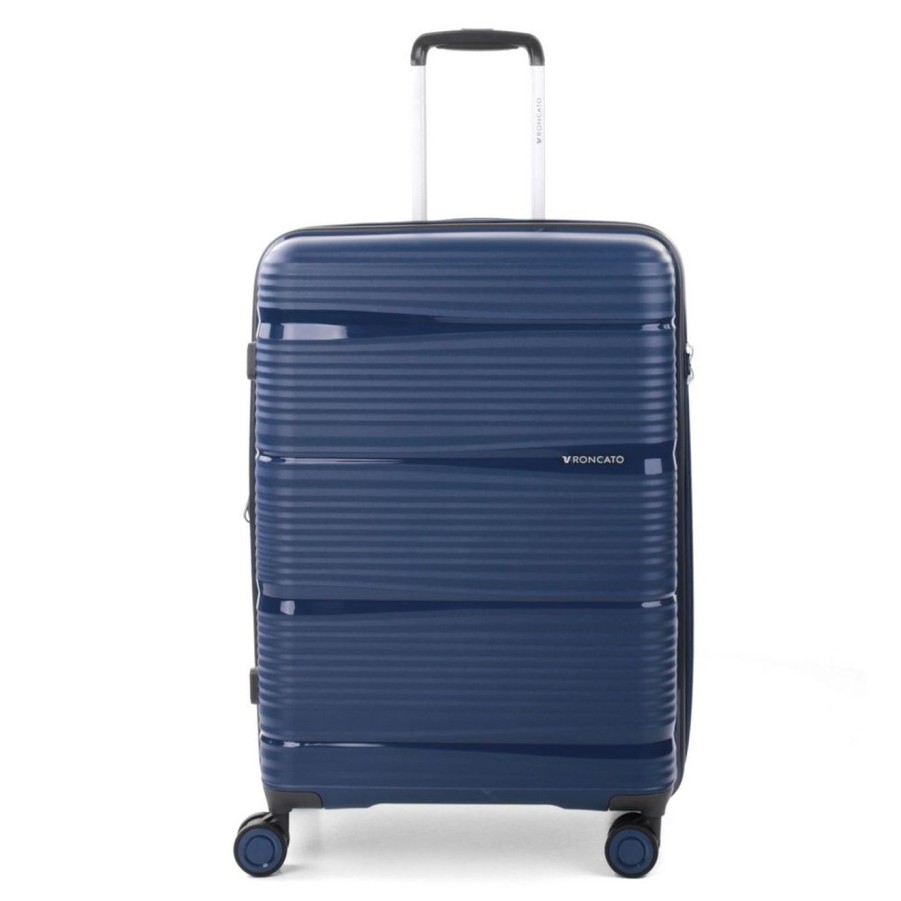 Valigie Roncato | Trolley Espandibile Roncato R-Lite Medio 3452 Blu Notte