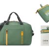 Valigie Roncato | Borsa Cabina Pieghevole 40X25X20 Roncato Compact Neon 2011 Verde Militare