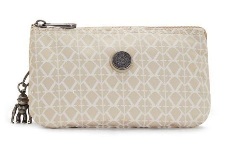 Pelletteria Kipling | Bustina Kipling Creativity L Signature Beige