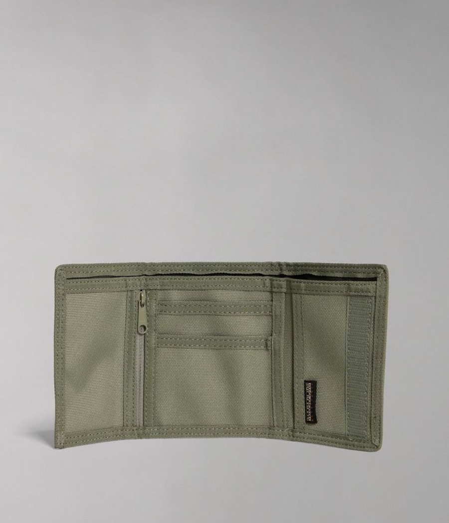 Pelletteria Napapijri | Portafoglio Napapijri Happy Wallet 4 Green Lichen