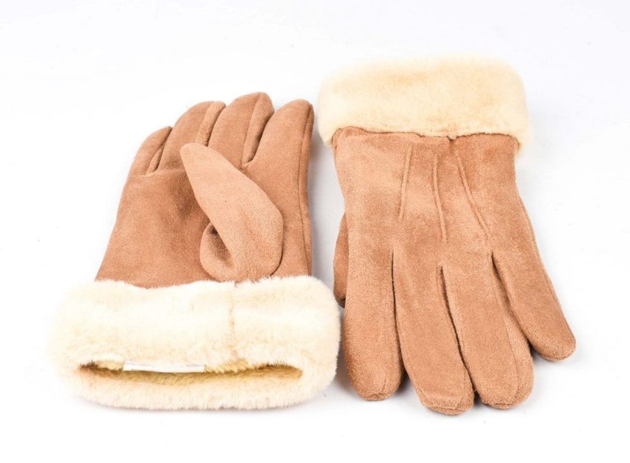 Accessori Pronto Moda | Guanti Donna 005 Camel