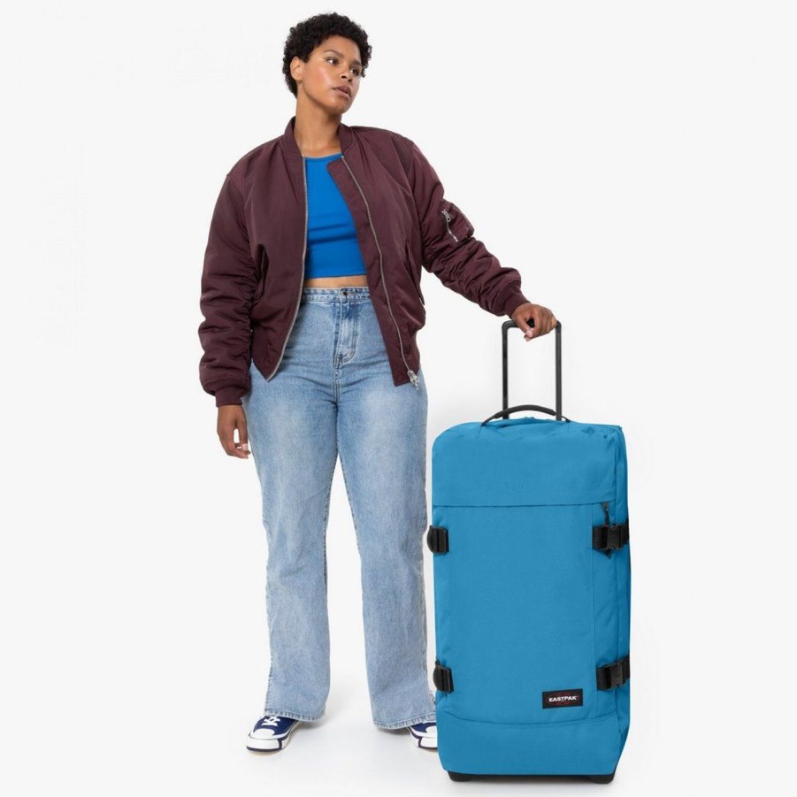 Valigie Eastpak | Trolley Eastpak Tranverz L Broad Blue