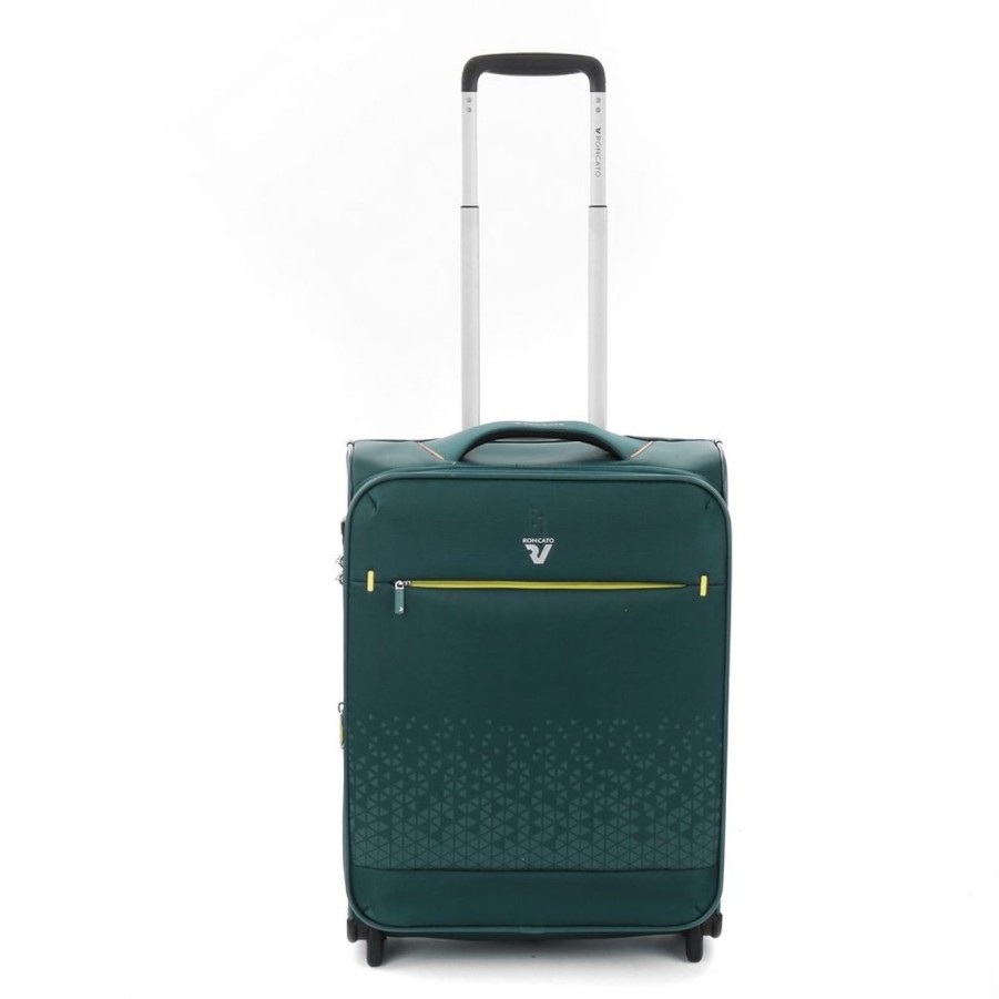 Valigie Roncato | Trolley Cabina Espandibile Roncato Crosslite 4853 Verde Bottiglia