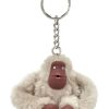 Pelletteria Kipling | Portachiavi Kipling Monkeyclip S Silver Beige