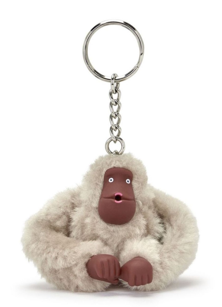 Pelletteria Kipling | Portachiavi Kipling Monkeyclip S Silver Beige