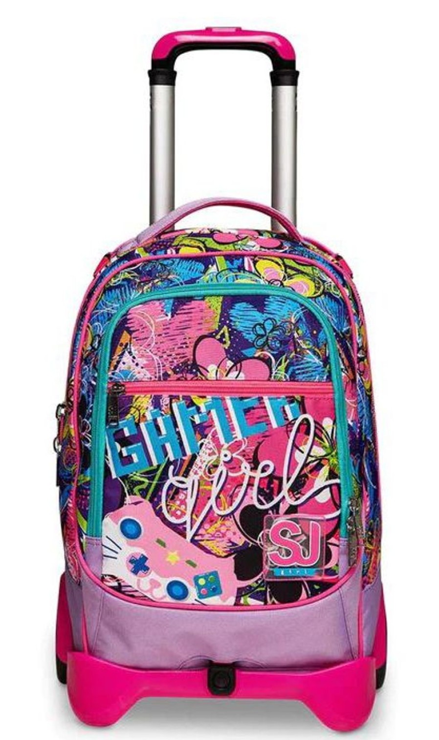 Zaini Sj Gang | Trolley Scuola Sj Jack 2 Ruote Gleamled Girl