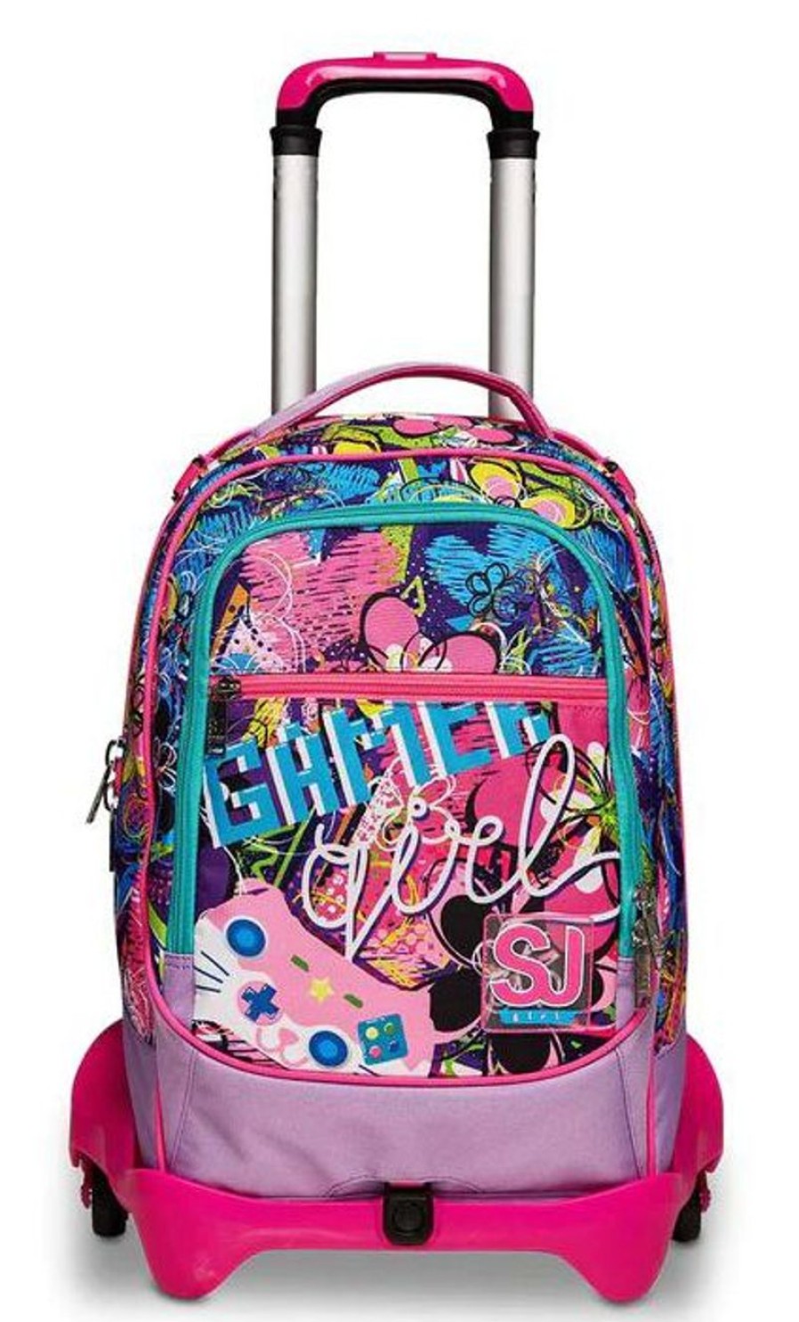 Zaini Sj Gang | Trolley Scuola Sj Jack 3 Ruote Gleamled Girl