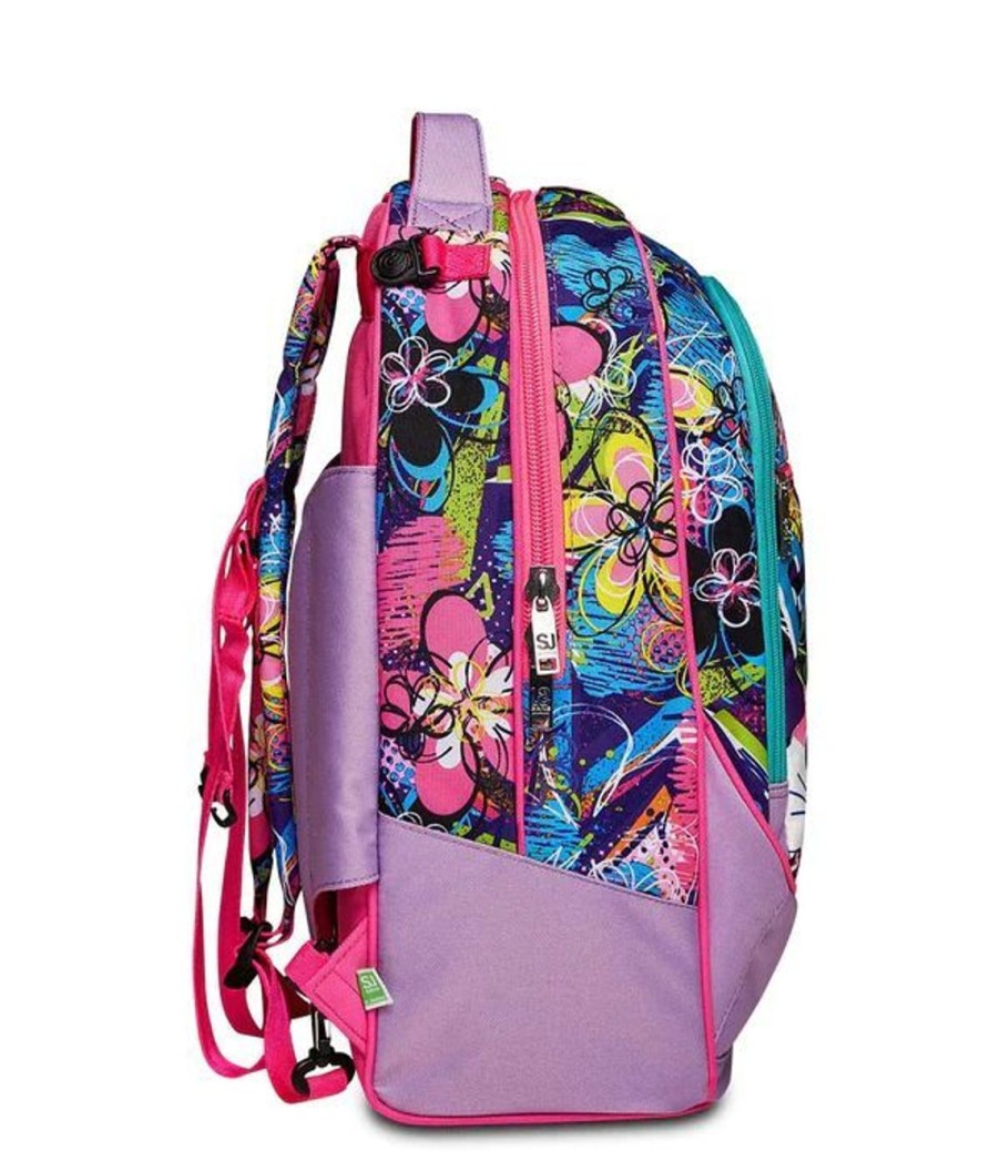 Zaini Sj Gang | Trolley Scuola Sj Jack 3 Ruote Gleamled Girl