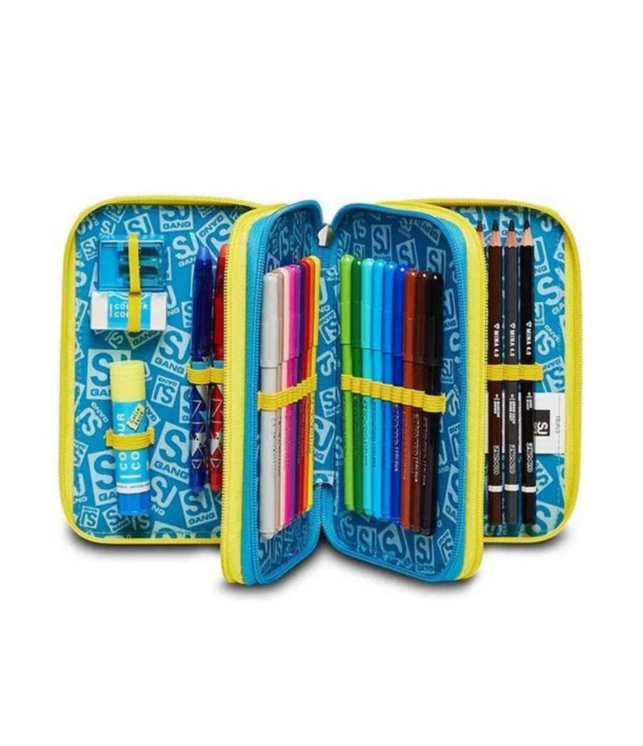 Zaini Sj Gang | Astuccio Scuola 3 Zip Sj Sharken