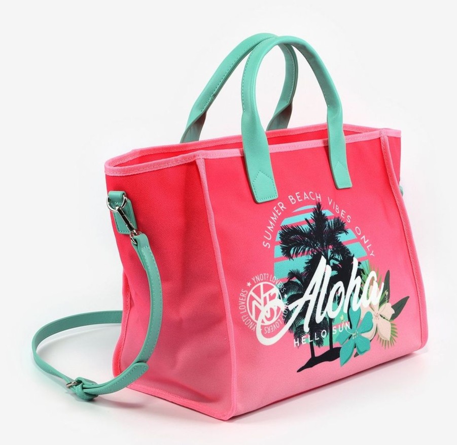 Borse Donna Ynot | Borsa Da Mare Media Ynot? Aloha 001 Pinky