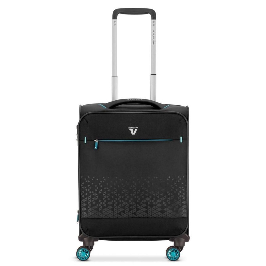 Valigie Roncato | Set 3 Trolley Espandibili Roncato Crosslite Nero