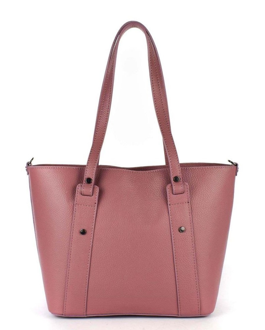 Borse Donna Pronto Moda | Borsa A Spalla In Pelle 20156 Rosa