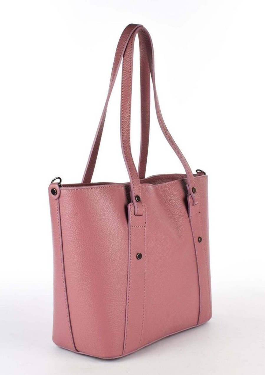 Borse Donna Pronto Moda | Borsa A Spalla In Pelle 20156 Rosa