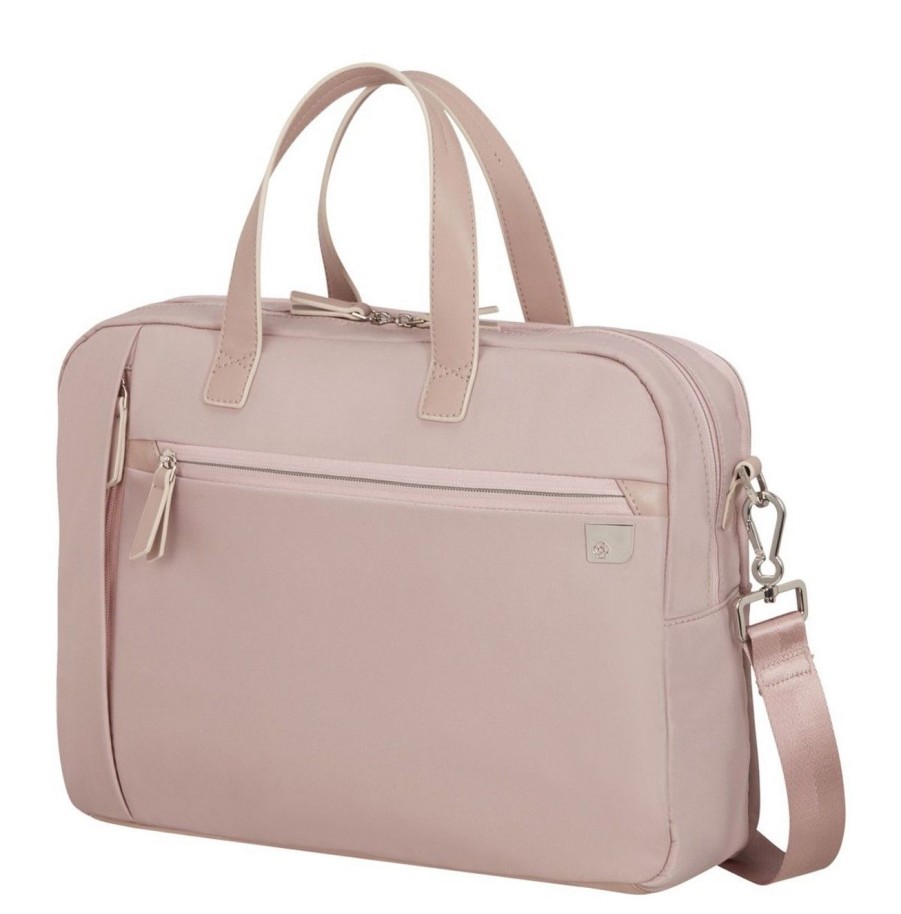 Borse Ufficio Samsonite | Borsa Lavoro Donna 2 Comparti 15,6" Samsonite Eco Wave Stone Grey