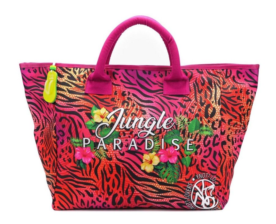 Borse Donna Ynot | Borsa Da Mare Ynot? Jungle Paradise 005 Fuxia