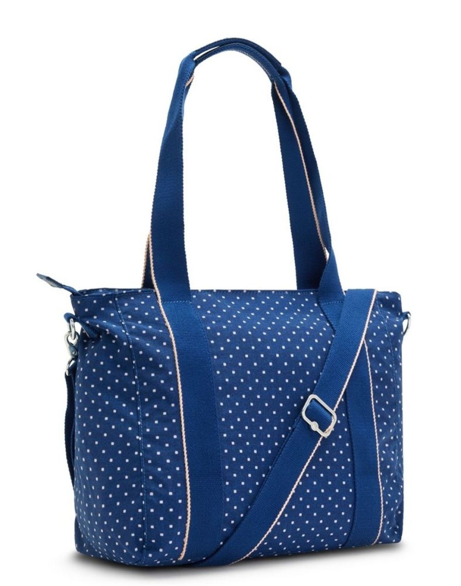 Borse Donna Kipling | Borsa A Mano E Tracolla Kipling Asseni S Soft Dot Blue