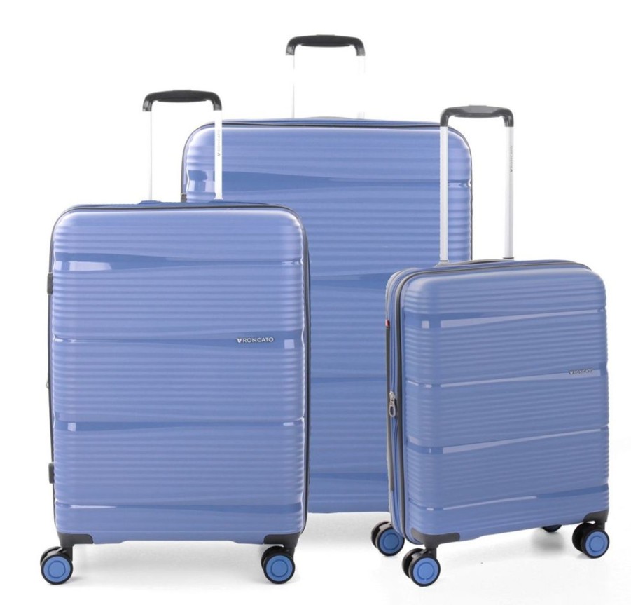 Valigie Roncato | Set 3 Trolley Espandibili Roncato R-Lite Avio