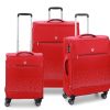 Valigie Roncato | Set 3 Trolley Espandibili Roncato Crosslite Rosso