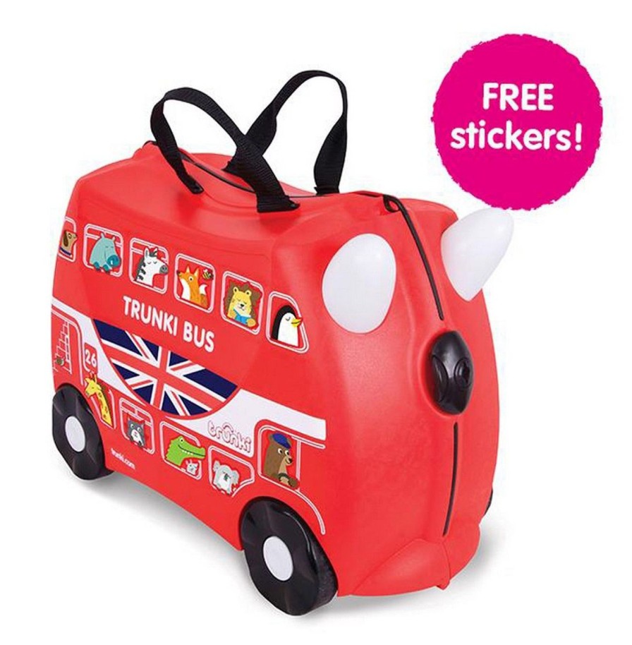 Valigie Trunki | Valigia Per Bambini Cavalcabile Trunki Boris The Bus