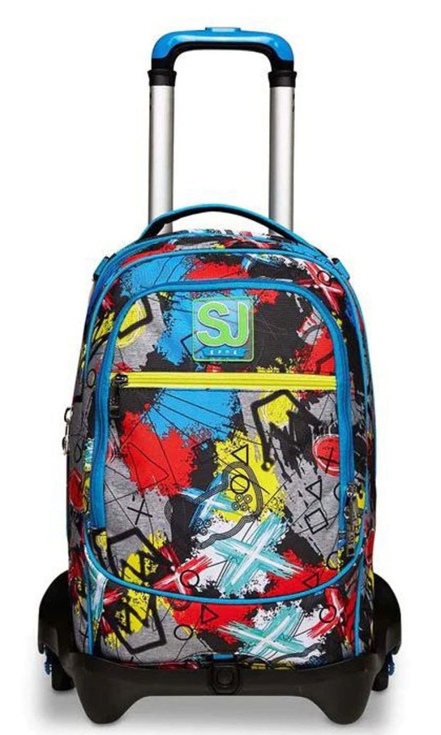 Zaini Sj Gang | Trolley Scuola Sj Jack 3 Ruote Glitzled Boy Gritzled Boy