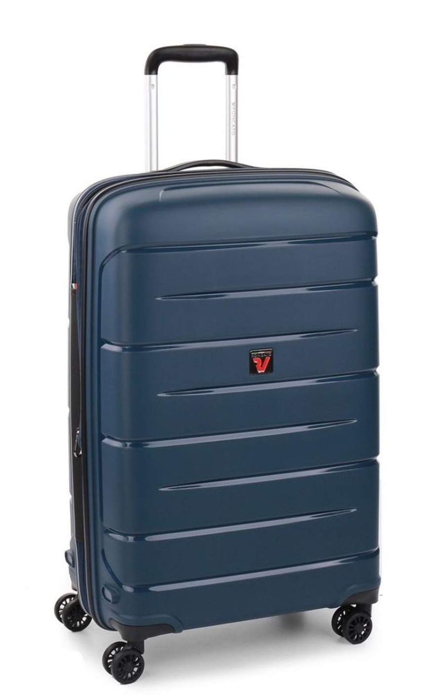 Valigie Roncato | Set 3 Trolley Espandibili Roncato Flight Dlx Blu Notte