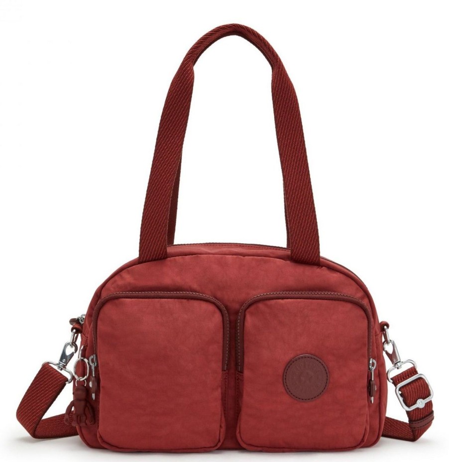 Borse Donna Kipling | Borsa A Mano E Tracolla Kipling Cool Defea Dusty Carmine