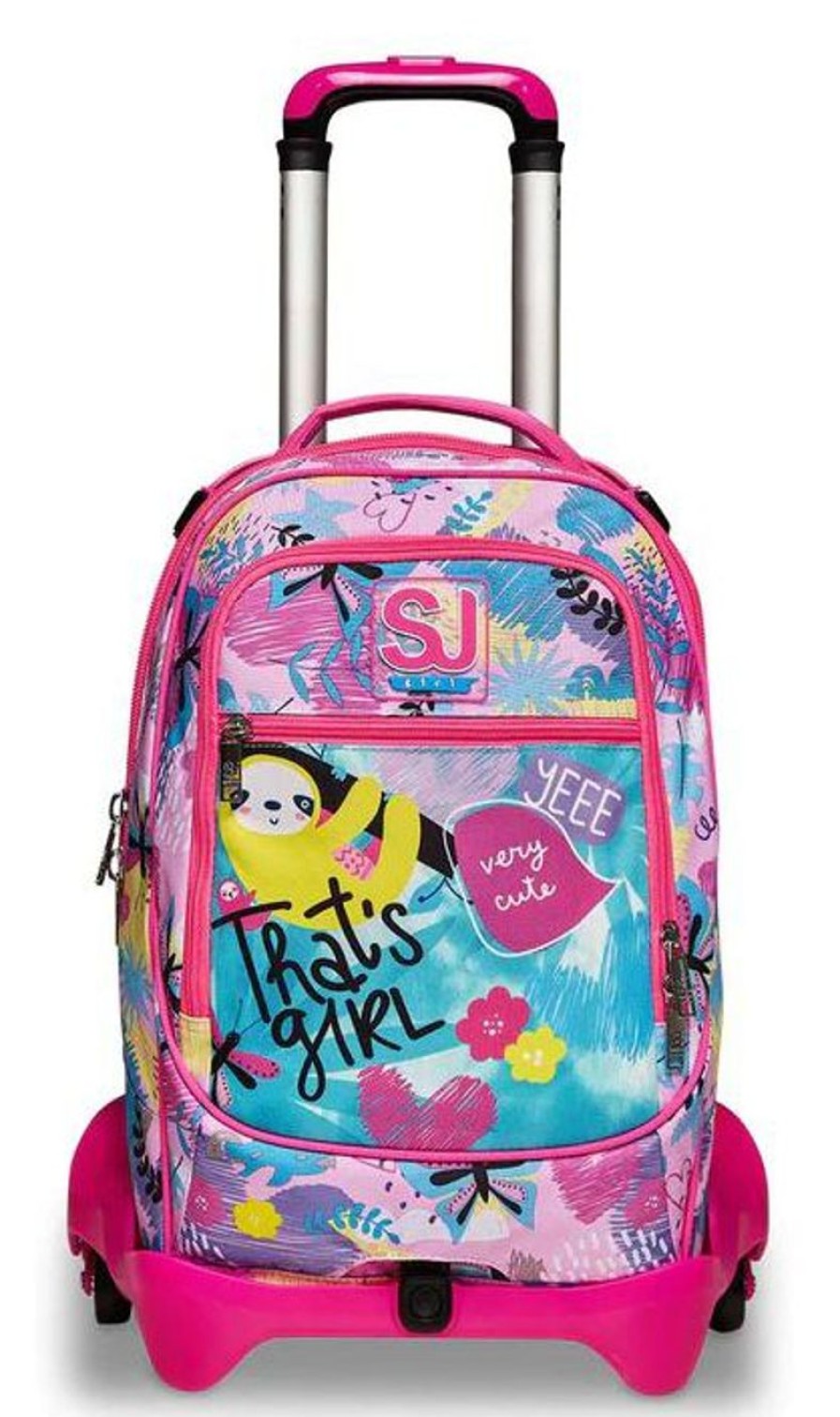 Zaini Sj Gang | Trolley Scuola Sj Jack 3 Ruote Clack It Girl